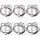 18St Roze Teether Siliconen Ketting Kauwen En Sensorisch 2