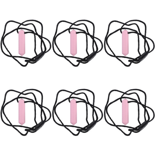 18St Roze Teether Siliconen Ketting Kauwen En Sensorisch 1