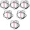 18St Roze Teether Siliconen Ketting Kauwen En Sensorisch 8