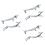 6Pcs Silver Chopstick Holder Spoon Rest for Dining Table Use 6