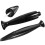 4Pcs Black Plastic Nail Oil Storage Holder for Decor 3