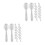 600Pcs Clear Ice Cream Mini Dessert Utensils 7