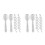 600Pcs Clear Ice Cream Mini Dessert Utensils 9