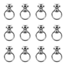 24St Zilveren Backpack Clip Duurzaam & Praktisch Voor DIY Tassen