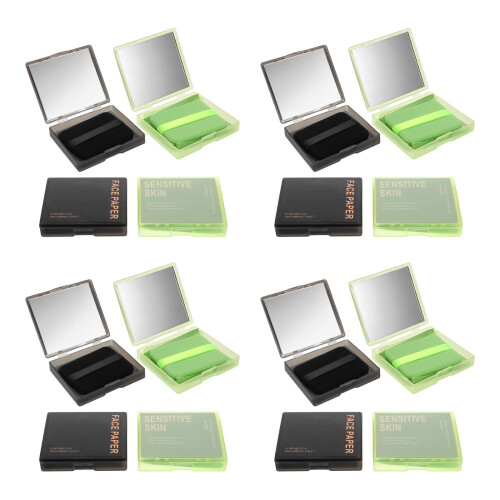 4Sets Multipurpose Oil Control Face Sheets with Mirror and Puff 2