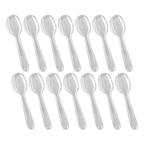 600Pcs Clear Ice Cream Mini Dessert Utensils 2