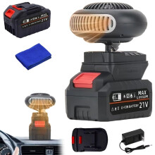 Portable Car Heater with Cordless Rechargeable Battery, Fast Windshield Defrost and Quiet Small Space Heating