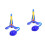 2St Compacte Kids Shooter Set Speelgoed Van Plastic En Spons 3