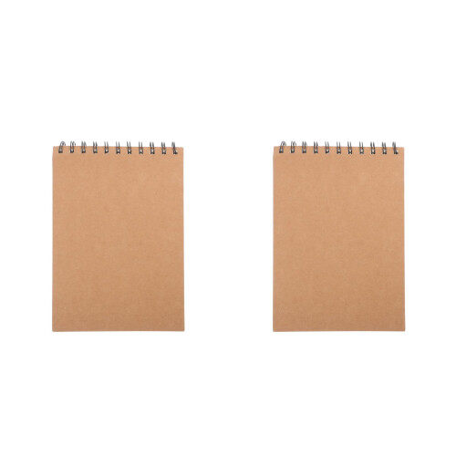 2Pièces De Croquis Portables Kraft Spirale 2