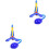 2St Compacte Kids Shooter Set Speelgoed Van Plastic En Spons 2