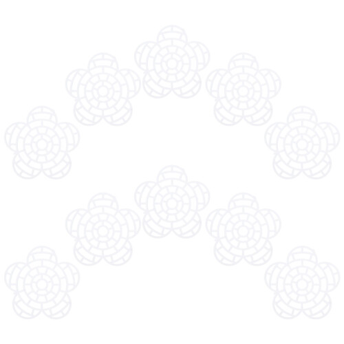 50Pcs White Plastic Canvas Sheets for DIY Crafts Embroidery Crochet 2