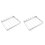 2St Compacte Rvs Bbq Grill Met 6 Spiesjes Draagbaar Camping 2