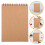 2Pièces De Croquis Portables Kraft Spirale 8