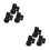 6Pcs Universal Mic Stand Clip Black Plastic Spring Clamp for Recording 8