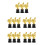 15Stk Goldene Kinder Trophäen Hoch Design Kunststoff 7