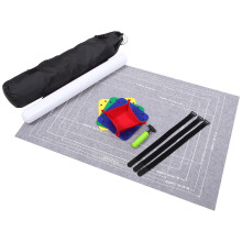 2Sets Opblaasbare Puzzelmat Met Opbergtas En Contrasterende Kleuren