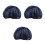 18Pcs Navy Kitchen Hair Nets Cotton Polyester Chef Work Caps Set 5