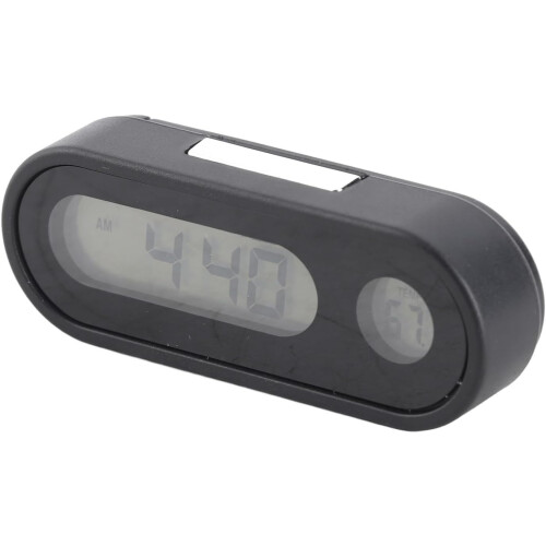 2 in 1 Car Clock Thermometer with Clear Backlit Display for Dashboard Time and Temperature 1
