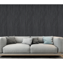 Acoustic Slat Wall Panels Dark Grey Pack Of 4