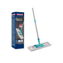 Mocio Leifheit Profi XL cotone plus 55456, mocio strizzatore 42cm, lavapavimenti con copertura ideale per pavimenti in pietra, ceramica