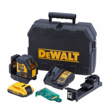Compact kruislaser met groene straal 18V DEWALT DCLE34021D1-QW met een batterij van 2,0 Ah