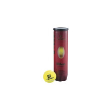 Tennisbal - WILSON - Team Training - Tube van 4 ballen - Training - Fluogeel