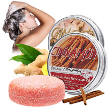 Ginger Shampoo Bar with Cinnamon for Oily Hair, Deep Hydration and Oil Control, Natural Organic Solid Shampoo