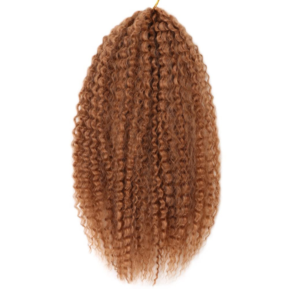 Unisex Red Synthetic Wigs For Women Long Auburn Kinky Curly 18 Inch Natural Silky Texture Low Tangling Design