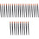 300Pièces Mini Pinceaux Noir Portable Accessoire 4