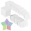 1200Pièces Papier À Couture Patchwork Formes Diamant Fournitures 3