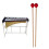 Red Wooden Drumsticks for Marimba Sturdy Bamboo Musical Tools 6