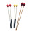 Red Wooden Drumsticks for Marimba Sturdy Bamboo Musical Tools 8