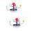 2Pièces Maquette Éducative Multi Couleur Résistante 7