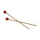 Red Wooden Drumsticks for Marimba Sturdy Bamboo Musical Tools 5