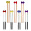 Red Wooden Drumsticks for Marimba Sturdy Bamboo Musical Tools 10