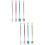 8Pièces Stylos Gel Créatifs Couleurs Assorties Usage École Et 8