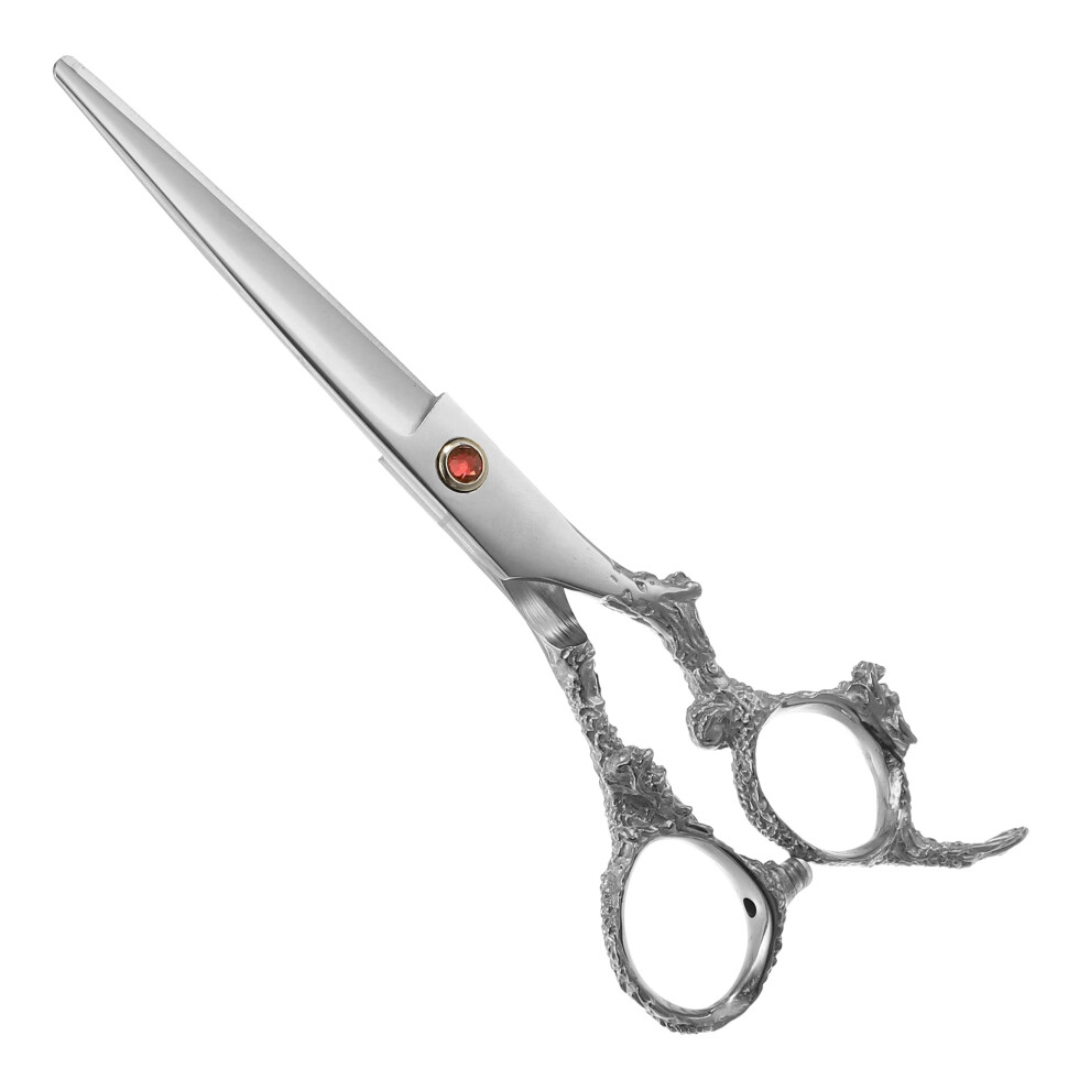 Hair Cutting Scissors 6.5 Inch Professional Barber Scissors Stainless Steel Silver Tone