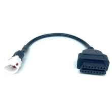 OBD2 Adapter 4 Pin to 16 Pin Motorcycle Diagnostic Cable with Durable CorrosionResistant Connectors for Yamaha