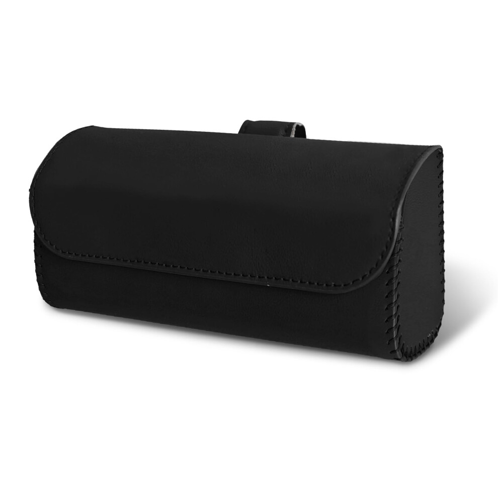 Car Sun Visor Glasses Holder PU Leather Sunglasses Case with Magnetic Secure Closure Waterproof