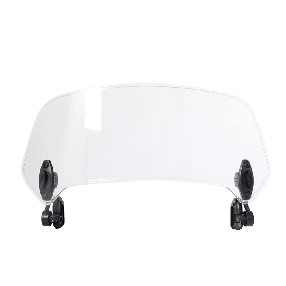 Motorcycle Windshield Extension Adjustable Spoiler Clampon Deflector Universal Fit White 9070919840562