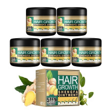 Ginger Hair Growth Treatment Leave In Conditioner for Hair Loss, Deep Scalp Nourishing Serum, 5 Pack 30g