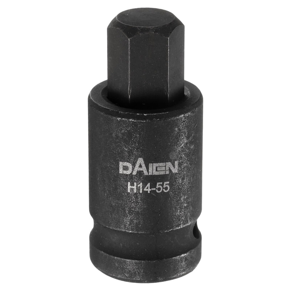 H14 Hex Bit Socket 1/2 Inch Drive S2 Steel Impact Adapter 55Mm Metric For Ratchet Wrench 9113335633827