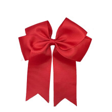 Red Hair Bow Clip for Girls and Women, Elegant Hair Barrette for Wedding and Party – BRed