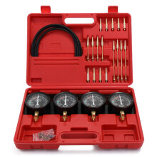 Carburetor Synchronizer Vacuum Gauge Set for Motorcycle and Car, 4Gauge Precise Airflow Adjustment