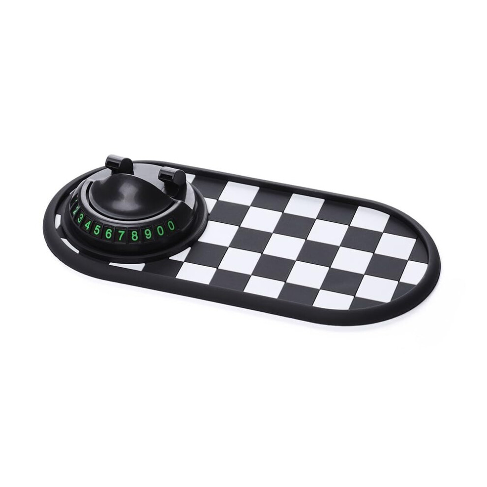 Car Dashboard Phone Holder With Nonslip Pvc Mat, 360 Adjustable For Navigation And Parking Number Display 9070919842443