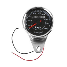 Motorcycle Tachometer with LED Display, Universal Digital Odometer Gauge, Speeding Reminder