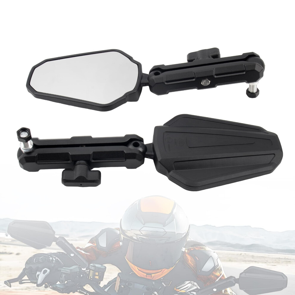 Motorcycle Rearview Mirror 360 Adjustable Foldable For 7/8 Inch Handlebar Scooter Atv Dirt Bike 9113335634756