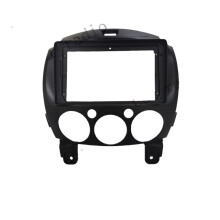 Car Radio Frame for Mazda 2 20072013, 9 Inch Android Stereo Panel, Double DIN Head Unit Replacement
