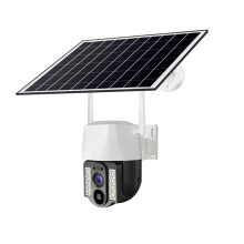 4G Solar Security Camera Outdoor with SIM Card, PIR Motion Detection, Night Vision, 64GB Storage