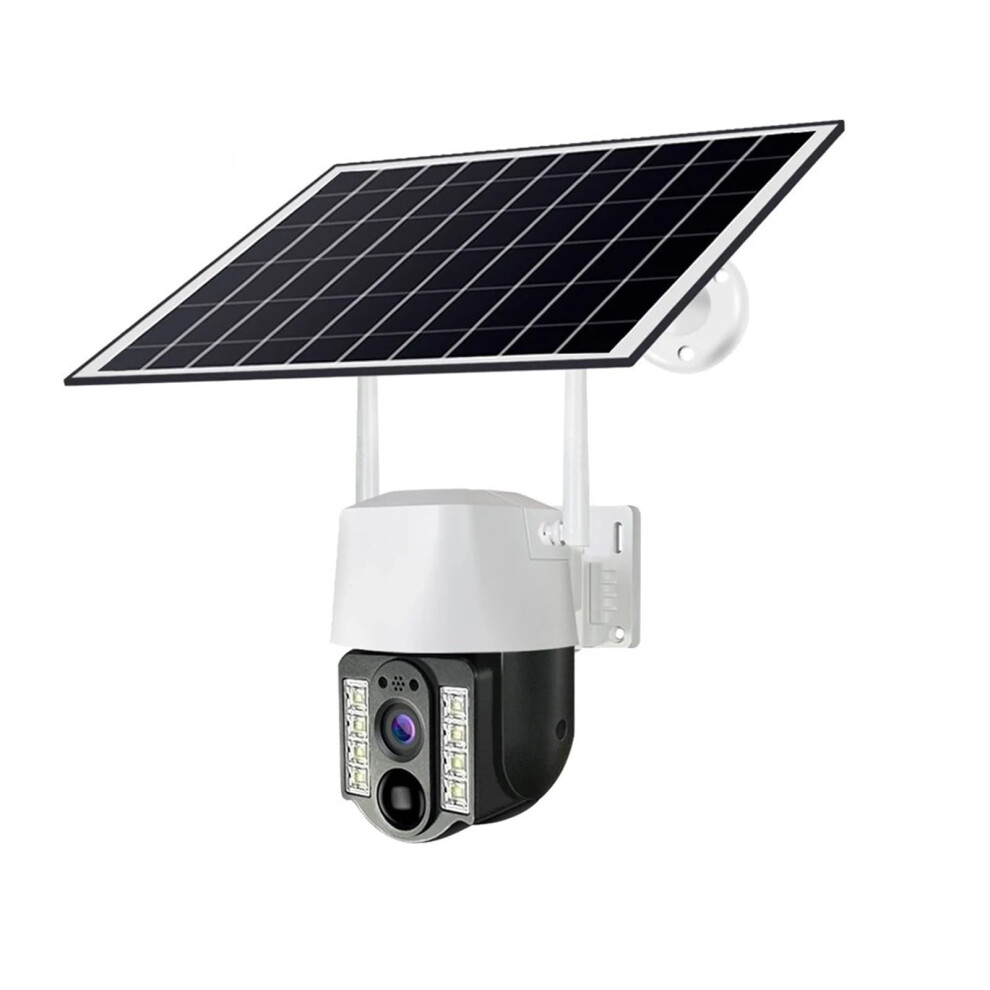 4G Solar Security Camera Outdoor With Sim Card, Pir Motion Detection, Night Vision, 64Gb Storage 9113335634787
